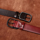 Men Genuine Leather Belt Luxury Pin Buckle Belts Thick  Strap Male Jeans for Man