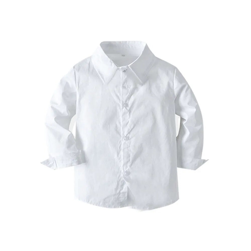 Autumn Winter Toddler Boys Clothing Set Children's Formal White Shirt Tops Kids Christmas Outfits