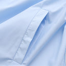 Women Blouse Summer Short Sleeve Contrast Lyocell Tops Loose Oversized Curve Clothes