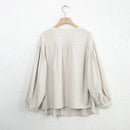 Linen Women T-Shirt Casual Loose Tops Female Blouses and Shirts