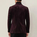 Spring Men Smart Slim Red Corduroy Blazer Coat Blazers Coats