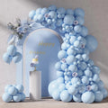 96pcs Pastel Blue/Pink/Yellow/Purple Balloons Set (18/12/10/5 In) for Garland Arch, Premium Latex Balloons for Birthday/Wedding