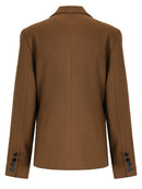 Pleated Hem Irregular Elegant Blazer Women Lapel Jacket Tide Spring Autumn