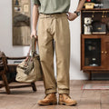 New Men Cargo Trousers Pant Men Pure Cotton Loose Casual Retro Suit Pants for Man