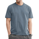 T Shirt For Men Summer Cotton Solid Blank O-neck Men Clothing
