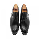 Luxury Single Monk Strap Men Shoes Party Dress Best Man Shoe Handmade Genuine Leather Formal Designer Shoes Men