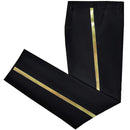 Men pants leather trim Casual Male Formal Pants Elastic Straight Formal Trousers
