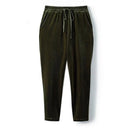 Autumn Winter Harem Pants For Women Slender Elastic Waist Solid Velvet Carrot Casual Trousers