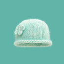 Handmade Flower Crimped Knitted Pullover Hats Women Autumn and Winter Travel Warm Versatile Retro Beanies