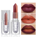 Orange Lipstick Lip Glaze Silky Smooth Matte Lip Gloss Carrot Lasting Lip Stick Women Cosmetics Makeup Product
