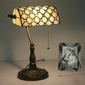 Bedside Table Lamps Standing Bank Desk Lighting Stained Glass Fixture Tiffany Home Decor Pull Switch