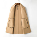 Winter new luxury clothing business gentleman men's casual slim long wool coat