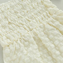 Lovely Summer Newborn Baby Girls Rompers Clothes Solid Ruched Off Shoulder Short Sleeve Bodysuits Jumpsuits Headband Outfits