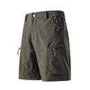 Green shorts with zippers on a white background, Obroi