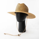 Summer Hand Woven Hollow Paper Grass Sun Hat Rope Grass Hat Outdoor Beach