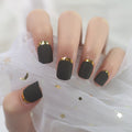 24pcs Short Full Cover Glitter Press On Nail Tips Nails Charm Fingernails For Daily Wear Wedding Shopping Working With Tabs