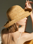 Hat Summer Sun Hat for Women with Large Brim Handmade Straw Hat