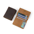 Leather Cards Holders Large Capacity Multi Slots Retro Business Card Holder Bank Small Card Wallet