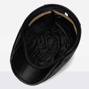Men's leather hat winter Berets male warm Ear protection cap leather
