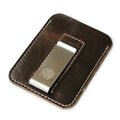 Genuine Leather Money Clip Wallet Card Holder Metal Men Slim Bills Cash Clips Clamp