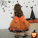Dress Toddler Orange Black Performance Costume Baby Girls Halloween Pumpkin Kids Dress
