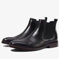 Men Chelsea Boots Genuine Leather Leisure High-Top Men Shoes Retro Men Ankle Boots