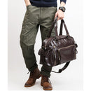 Male Travel Duffle Bag High Quality Leather Retro Sport Fitness Training Luggage Handbag For Man Crossbody Shoulder Bags