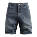 Men Summer Retro Casual Denim Shorts Slim Fit Comfortable Denim Shorts