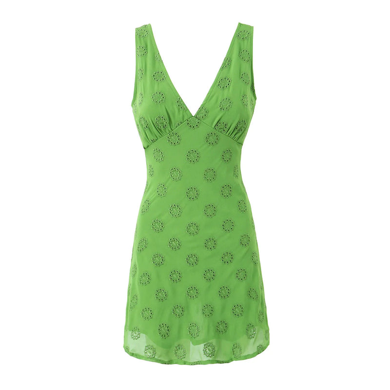 mini dresses Summer outfit one pieces dresses for women tank dress luxury party dresses embroideryed