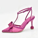 Women Shoes and Bag Set Decorated with Rhinestone Wedding Shoes Bride Shoe and Bags Set for Party