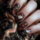 Nails for women Spring summer flowers birds design press on false nail art