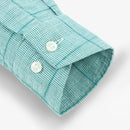 Plaid Linen Shirt Casual Men Shirts Clothing Summer