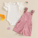 Baby Girls Bodysuits Overalls Summer Clothes Ruffle Short Sleeve Romper