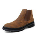 Genuine Leather Ankle Chelsea Boots Men Botas Chelsea Autumn Winter Boot