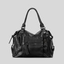 Women Shoulder Bags Capacity Leather Motorcycle Shoulder Crossbody Bags Ladies Travel Handbags