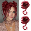 Bun Hair Piece Tousled with Tendrils Hair Bun Extensions Wavy Curly Hair for Women