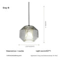 Modern Minimalist Living Room Dining Room Marble Glass Chandelier Creative Indoor Bedroom Bedside Stairs Ceiling Lamp