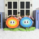 18cm Cartoon Game Plush Toy Bros Red Flame Flower Blue Ice Flower Soft Stuffed Doll Lovely Gift
