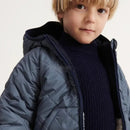 Winter down Jacket Reversible for Baby Boys Girls Kids Outerwear Hooded Fleece Coat Kids