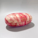 Marbled pink and white jewelry box on a gray background, Obroi