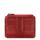 Genuine Leather Mini Card Holder Small Light Women's Wallets Purse Travel ID Credit Cardholder