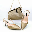 Elegant Green Ladies Shoulder Bag for Party Ladies Bag and High Heels