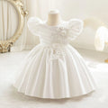 Baby Girl Princess Dress Infant Toddler Vintage Satin Party Birthday Frocks Baby Gowns