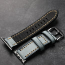 Handmade Genuine Leather Watchband Vintage Style For Apple Watch Ultra S8 S9 Head layer 49MM 45MM Italian