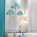 Leaf Metal Wall Decoration - Light Luxury Design Creative Personality Hanging Ornament Wrought Iron Decor