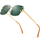 Rimless Sunglasses Design Frameless Oversize Square Luxury Sun Glasses