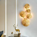 Wall Lamp Gold Lotus Leaf Led Wall Lamp Nordic Bedside Living Room Decor Home Lighting Wall Sconce Lamp