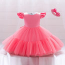 Tulle Wedding Baby Girl Dress Toddler Birthday Party Princess Dresses for Kids
