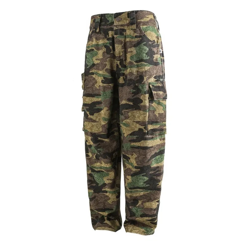 Camouflage Men Work Pants Male Trousers Casual