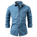 Men Denim Shirt Pure Casual Jacket Trendy Men's Wear Spring Autumn Season
